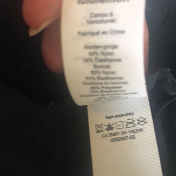Lululemon Like Nothing Bra Women's Size 32DD Lightweight Light Support Black - Picture 7 of 7